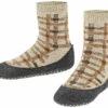 Falke Checked Cosyshoes Kids -Extérieur Chaussures Magasin falke checked cosyshoes kids sand mel 4651 31 32 sand mel 4651 0